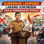 Gubernur Lampung Larang ASN Mudik Pakai Kendaraan Dinas