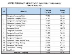 Infrastruktur Dikebut, Jalan Kabupaten Dongkrak Kemantapan Provinsi Lampung